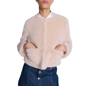 Vifanito Faux Fur Cropped Jacket
